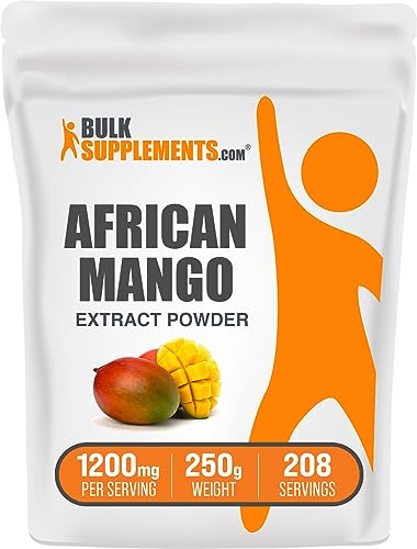 BulkSupplements.com African Mango Extract Powder - Irvingia Gabonensis, African Mango Supplements, African Mango Powder - Gluten Free, 1200mg per Serving, 250g (8.8 oz) (Pack of 1)