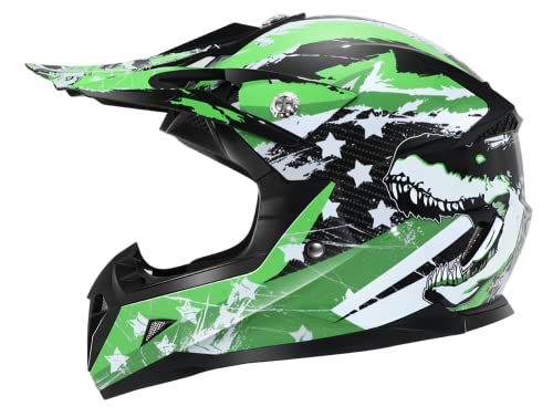 Motocross Youth Kids Helmet DOT Approved - YEMA Helmet YM-211 Motorbike Moped Motorcycle Off Road Helmet for Boys Girls, Large