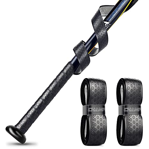 CHAMPKEY PRO 40' Bat Grip Tapes 2 Pack | All-Weather Performance Bat Tapes | Precut and Full Adhesive Back Baseball Grip Tapes