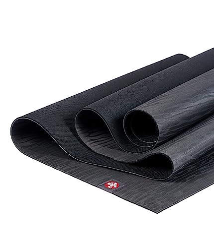 Manduka eKO Lite Yoga Mat - For Women and Men, Lightweight, Durable, Non Slip Grip, 4mm Thick, 71 Inch, Charcoal Grey