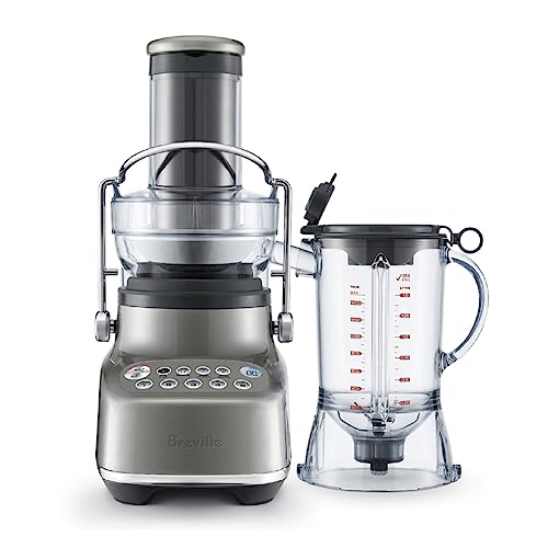 Breville BJB615SHY the 3X Bluicer Blender & Juicer in one, Smoked Hickory