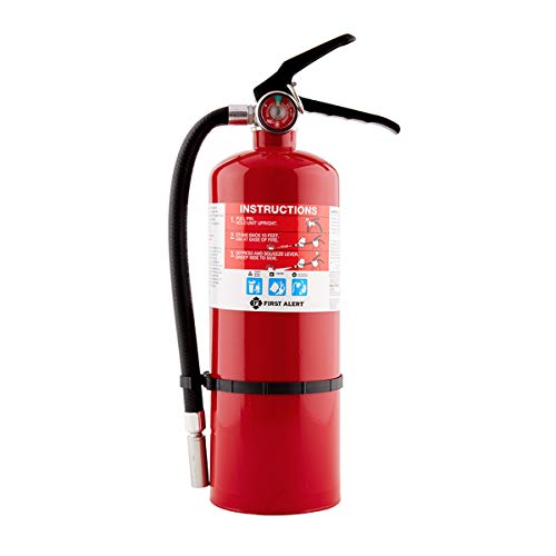 FIRST ALERT HOME2PRO Rechargeable Compliance Fire Extinguisher, UL RATED 2-A:10-B:C, Red, 1-Pack