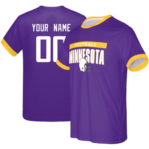 ANTKING Minnesota T Shirts for Men Women Kids Customized Personalized Any Name Any Number Gifts