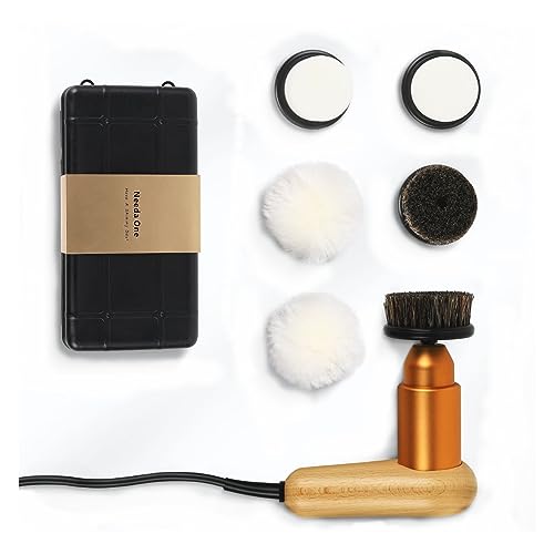 75W High Power Adjustable Speed Electric Shoe Polisher Machine with 3 Soft Moving Heads for Cleaning and Polishing,Automatic Shoe Shine Machine Kit