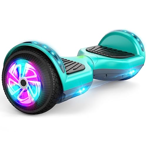 FLYING-ANT Hoverboard, Hoverboard with Bluetooth and LED Lights Self Balancing Electric Scooter 6.5' Two-Wheel Hoverboards for Kids and Teenagers