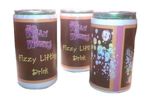 Wonka Bar Fizzy Lifting Drink - drink labels.....4 PER ORDER