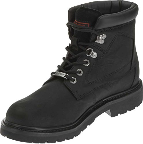 HARLEY-DAVIDSON FOOTWEAR Men's Badlands Leather Motorcycle Casual Boot, Black, 10 Medium US