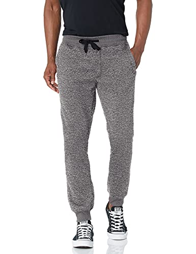 Southpole Men's Fleece Jogger, Grey(Marled), Large