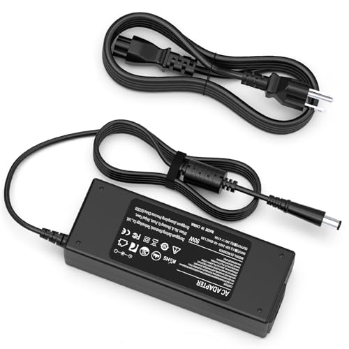 90W 19V 4.74A Power Cord for HP Pavilion All-in-One Desktop PC 18'' 19'' 20' 21' 22' 23' 24' 27', 18-5110 19-2304 20-B010 21-B0024 22-B016 23-G010 24-DF0040 Power Adapter
