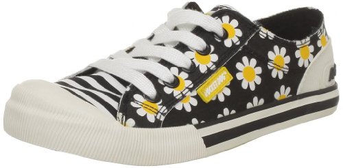 Rocket Dog Women's Jazzin Lace-Up,Black Daisy Field,11 M US