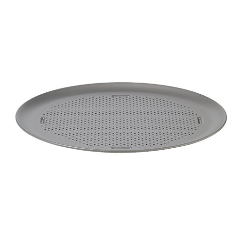 Calphalon Pizza Pan with Holes, 16-Inch Nonstick Round Pizza Crisper, Dishwasher Safe, Silver