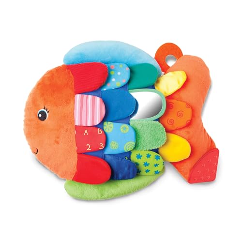 Melissa & Doug Flip Fish Soft Baby Toy - Tummy Time Sensory Toy with Taggies for Infants