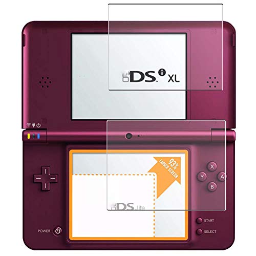 [4 Pack] Synvy Screen Protector Film, compatible with Nintendo DSI XL Guard Sticker [ Not Tempered Glass Protectors ]