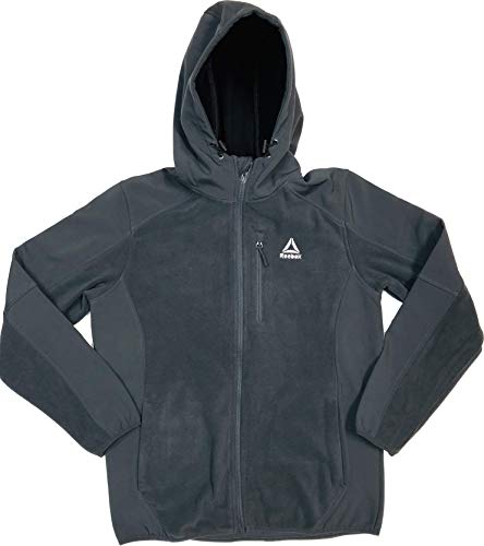 Reebok Men's Mixed Media Softshell Jacket (Charcoal, Medium)