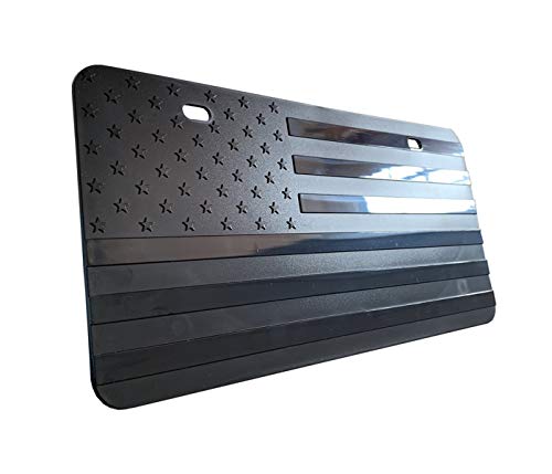 Embossed American Flag License Plate Premium Quality Thick Durable Novelty USA Patriotic