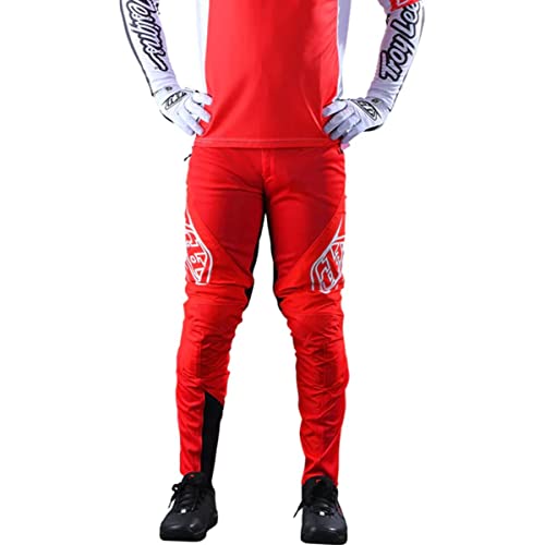 Troy Lee Designs Cycling Mountain Bike Trail Biking MTB Bicycle Pants for Mens, Sprint Pant (34, Glo Red)