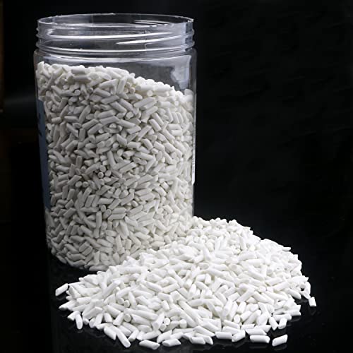 2 Pound Rock Tumbling Ceramic Filler Media 1/8' X 1/4' Small Cylinder Ceramic Tumbling Tumbler Media - 2 LBS for use in Rotating Tumblers