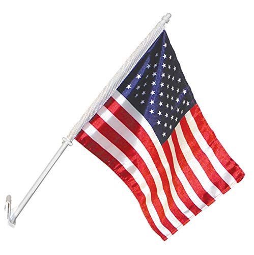 Annin Flagmakers Model 71808 U.S. Car Window Flag USA-Made Specifications, Officially Licensed, 11 x 18 Inches