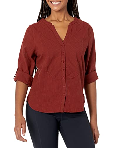prAna Women's Standard Katya Long Sleeve Top, Rhubarb, Medium
