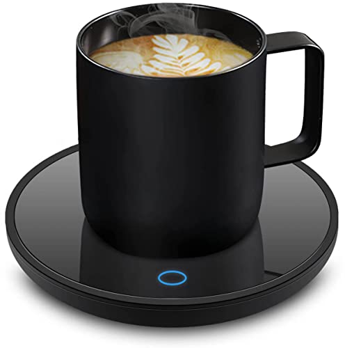 Coffee Mug Warmer, Smart Coffee Warmer Candle Warmer with Auto Shut Off for Office Desk, Cup Warmer with 2 Temperature, Electric Beverage Drink Warmer for Heating Coffee, Milk, Tea and Hot Chocolate