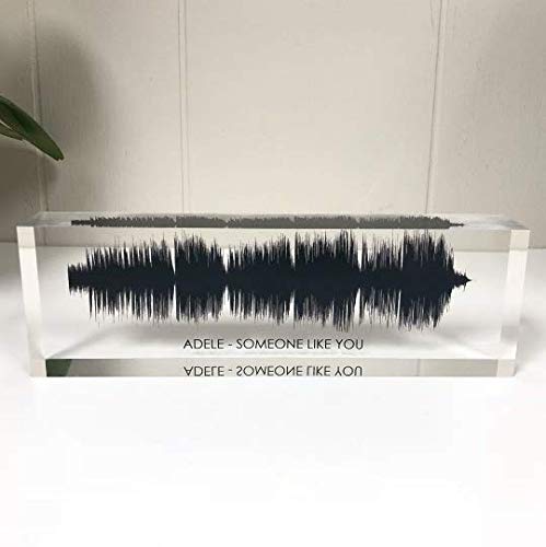 Artblox Soundwave Art With Scannable Qr Code Any Video Voice Recording Baby Heartbeat Or Song To Acrylic Glass Spotify Plaque Mothers Day Customized Gifts