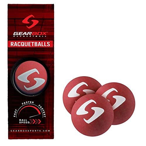 Gearbox Racquetball Balls-3 Ball Pack (Red)