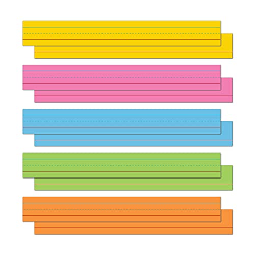 Astrobrights Colored Sentence Strips, 3' x 24', 65 lb/176 gsm, 5-Color Assortment, 100 Count (91992)