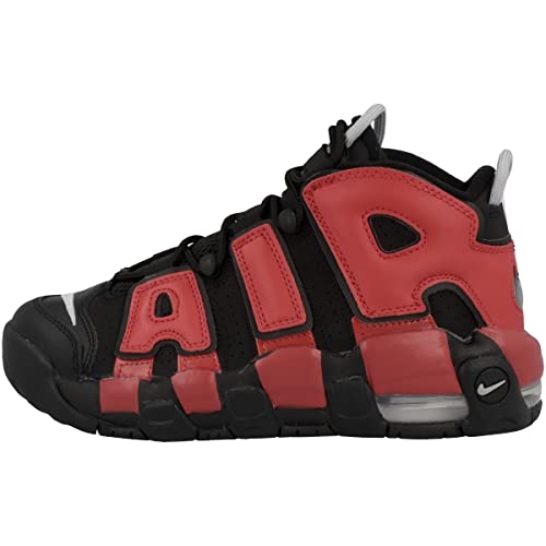 Nike Boy's Air More Uptempo (Big Kid) Black/University Red/Midnight Navy/White 6 Big Kid M