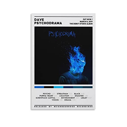 DAVE PSYCHODRAMA Canvas Poster Bedroom Decoration Landscape Office Valentine's Birthday Gift Unframe-style12x18inch(30x45cm)