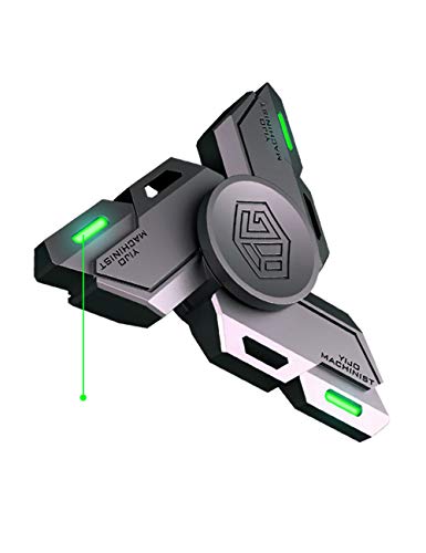 Fidget Spinners, Spinner Gifts for Adults and Kids, Stress Anxiety ADHD Relief Figets Toy, Metal Finger Hand Toy with Luminous Light, Absorb Solar Light Then Release in Dark