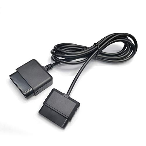 tesha 2PACK PS2 Controller Extension Cable Cord 6ft/1.8m Controller Extension for Sony Playstation 2 PS2 Game Console