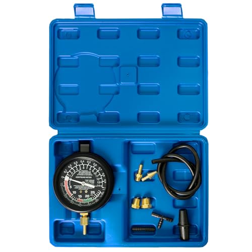 Punmew Vacuum Gauge Automotive Professional Vacuum Tester Fuel Pressure Tester Kit Automotive Vacuum Gauge