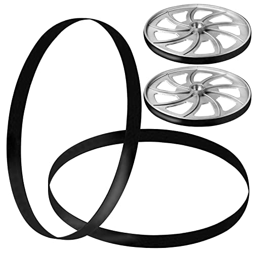 Urethane Band Saw Tires 9 inch Diameter, 2 Pack 9' x 1/2' x .095' Compatible with Branded Bandsaws including Jet Powermatic Grizzly Craftsman Delta/Craftsman/Grizzly/Black & Decker/Ryobi etc.