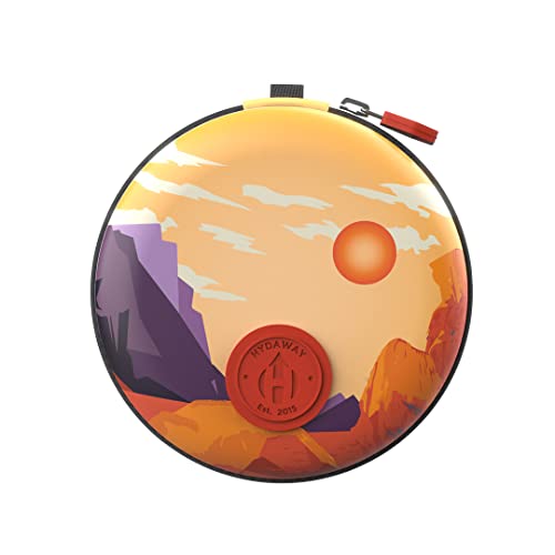 HYDAWAY Collapsible Water Bottle Travel Case - Store & Protect Bottles, Bowls & Folding Cups I Travel, Camping, Hiking & Festival Essentials, TSA Mini Accessory Bag for Air Travel with Carabiner Clip