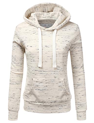 DOUBLJU Basic Lightweight Pullover Sweater Top Essential Comfy Casual Hoodie Sweatshirt for Womens Clothes with Plus Size