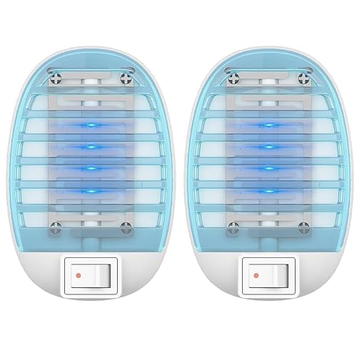 Indoor Bug Zappers, Electronic Insect Killer, Mosquitoes Killer, Electronic Mosquito Zapper Gnat Traps with LED Light for Living Room, Home, Kitchen, Bedroom, Baby Room, Office