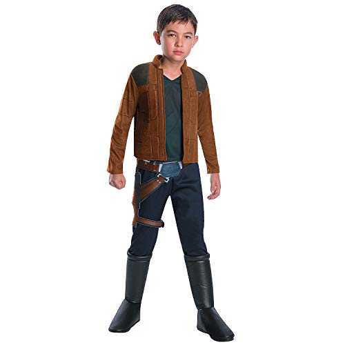 Fun Express Boy's Star Wars Han Solo Costume - Small 4-6 | Polyester | Brown | 1 Set