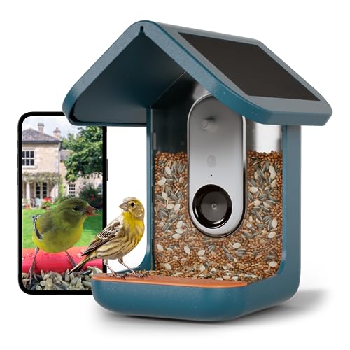 BIRD BUDDY Original Smart Bird Feeder with Camera Solar Powered. High Resolution AI Camera for Beautiful Close-up Shots and a Unique Bird Watching Experience
