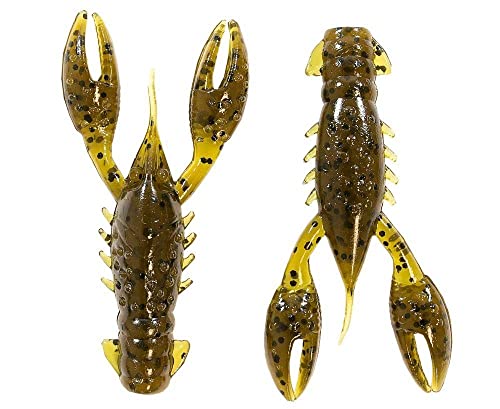 Z-MAN TRDCR-46PK6 Trod Crawz, 2.5', Green Pumpkin, 6 Pack, Multi, One Size