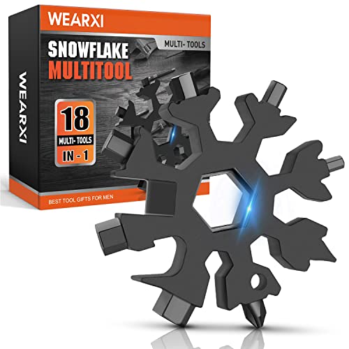 Stocking Stuffers for Men Adults, Gifts for Men 18 in 1 Snowflake Multitool, Mens Gifts for Christmas, Cool Gadgets for Men, Christmas Gifts for Men Unique, Dad Gifts for Men Who Have Everything