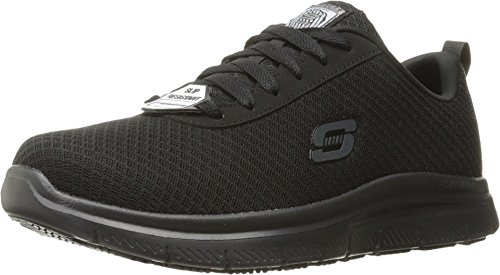 Skechers Men's Flex Advantage Bendon Work Shoe, Black, 9.5
