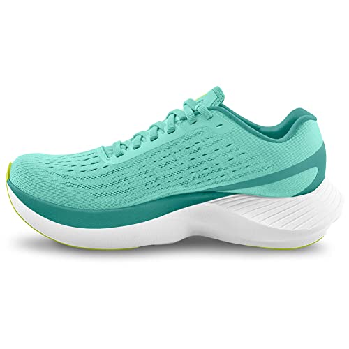 Topo Athletic Women's Specter Comfortable Lightweight 5MM Drop Road Running Shoes, Athletic Shoes for Road Running, Aqua/Lime, Size 8.5