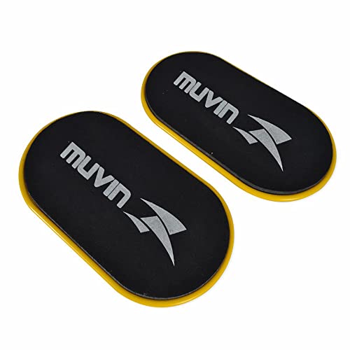 Muvin Core Sliders for Working Out - Pack of 2 Premium Workout Sliders - Fitness Sliders for Full Body Workout, Abdominal Exercise Equipment - Exercise Sliders for All Kinds of Floors & Surfaces