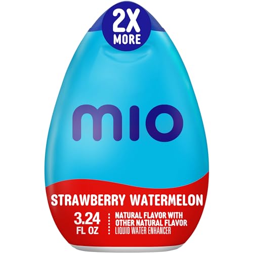 MiO Strawberry Watermelon Liquid Water Enhancer, 2X More, 3.24 Fl Oz Bottle, As Seen on TikTok