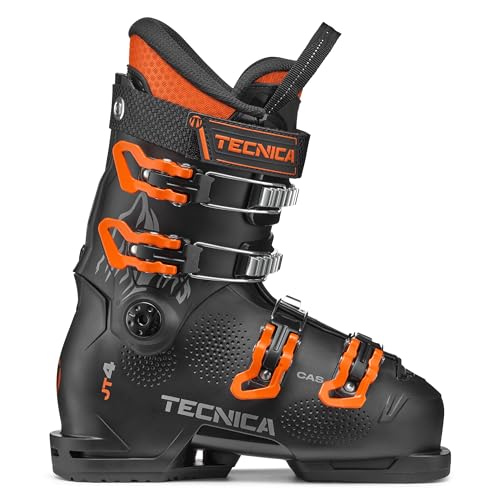 Tecnica Junior Freeride All Mountain Medium Volume C.A.S. Shell Jt 4 Ski Boots, Ink Blue, 22.5
