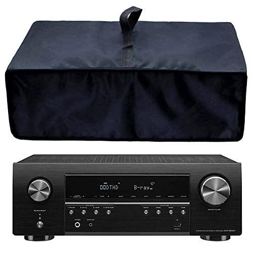 Wanty Black Antistatic Water-proof Dust-proof Nylon Fabric Printer Cover Case Protector for Yamaha R-S202BL/R-S500BL/R-N301BL/RX-V681BL Stereo Receiver/OPPO UDPSony STR-DH540/STR-DH100 Stereo Receiver