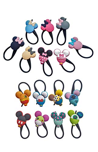 AVIRGO Colorful Luggage Tag Flexible Fully Bendable & Bright Silicone Tags for Travel. Loops for Secure Fastening Travel Bag & Baggage Quickly Spot Luggage Suitcase Set of 16 Pcs