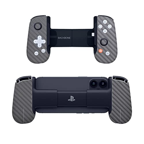SopiGuard Sticker Skin for Backbone One Controller Full Body Wrap (Carbon Gunmetal Grey)