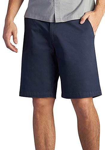 Lee Men's Extreme Motion Flat Front Short, Navy, 36
