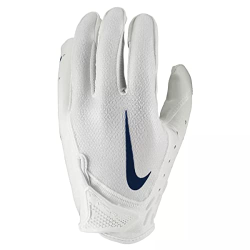 Nike Vapor Jet 7.0 Football Gloves White | Navy Medium